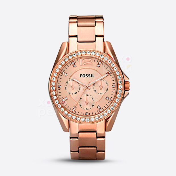 Reloj Fossil Riley Oro Rosa de Dama