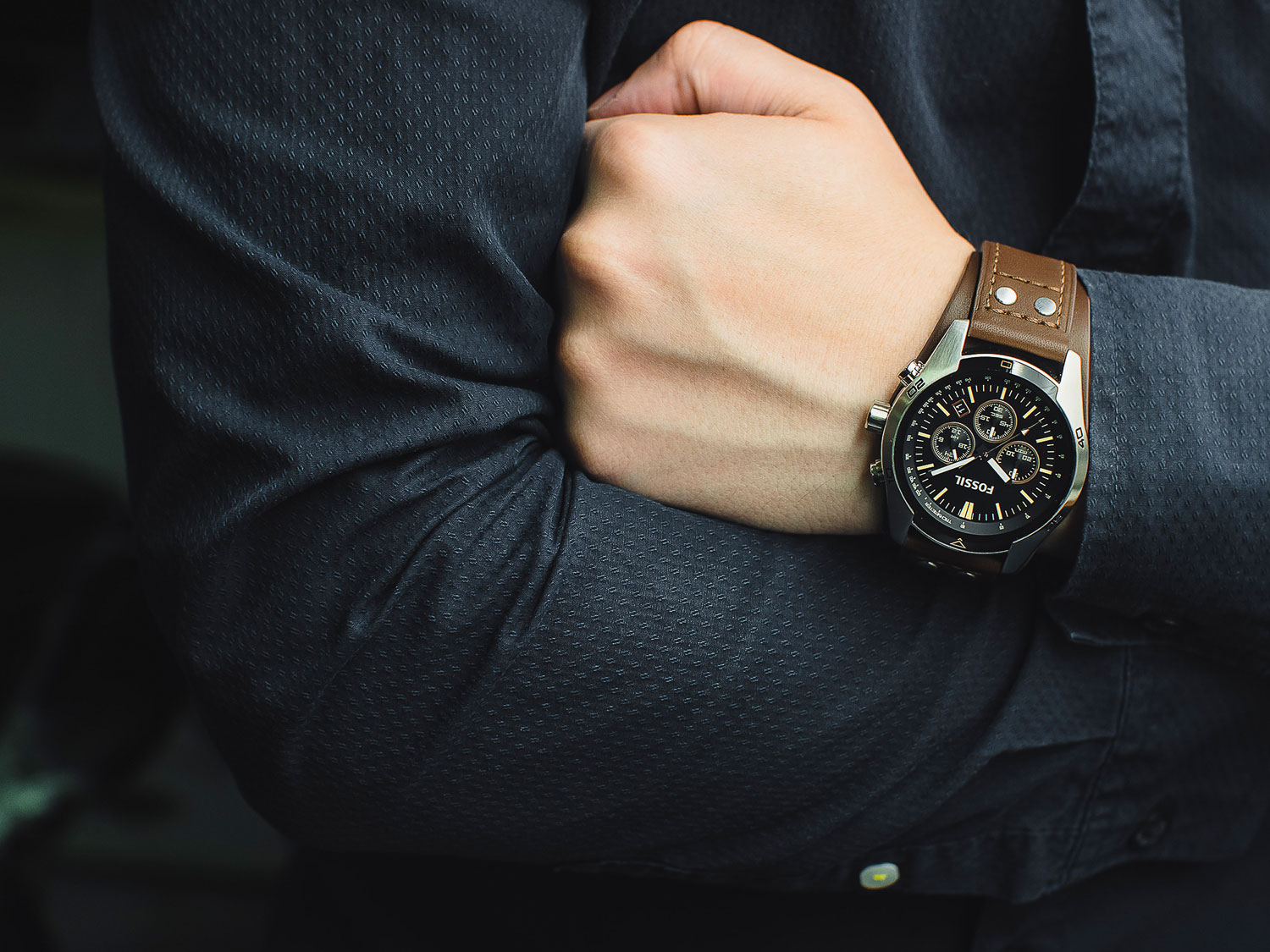 Reloj Fossil para Caballero Correa Cuero - Imagen 5