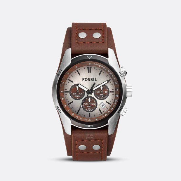 Reloj Fossil Coachman CH2565 Correa Cuero Genuino