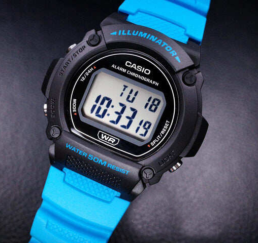 Reloj Casio W219H-2A2V Correa de Resina - Imagen 5