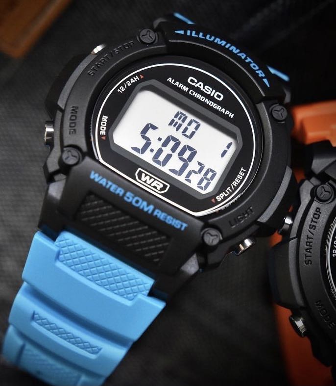 Reloj Casio W219H-2A2V Correa de Resina - Imagen 4