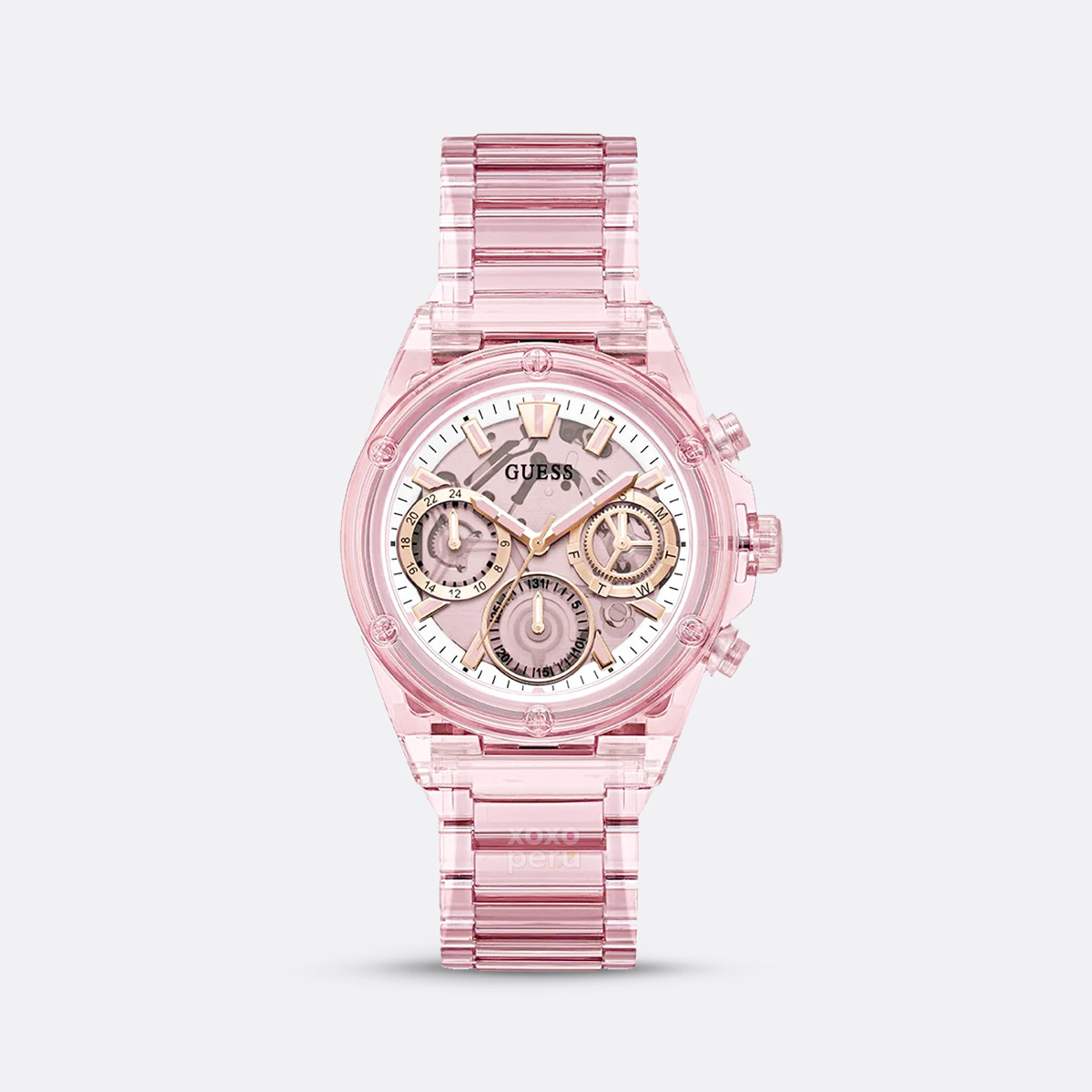 Reloj Guess GW0650L4 Transparente Rosa