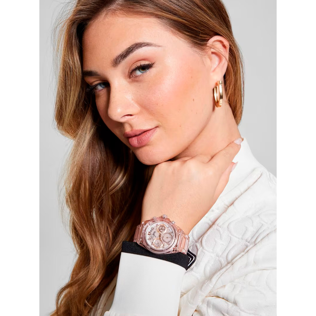 Reloj Guess GW0650L4 Transparente Rosa - Imagen 4