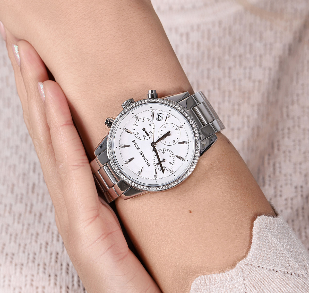 Reloj Michael Kors Ritz de Dama MK6428 Plateado - Imagen 5