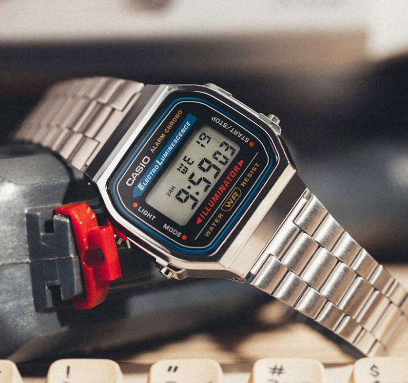Reloj Casio Retro A168WA-1 Plateado de Hombre - Imagen 3