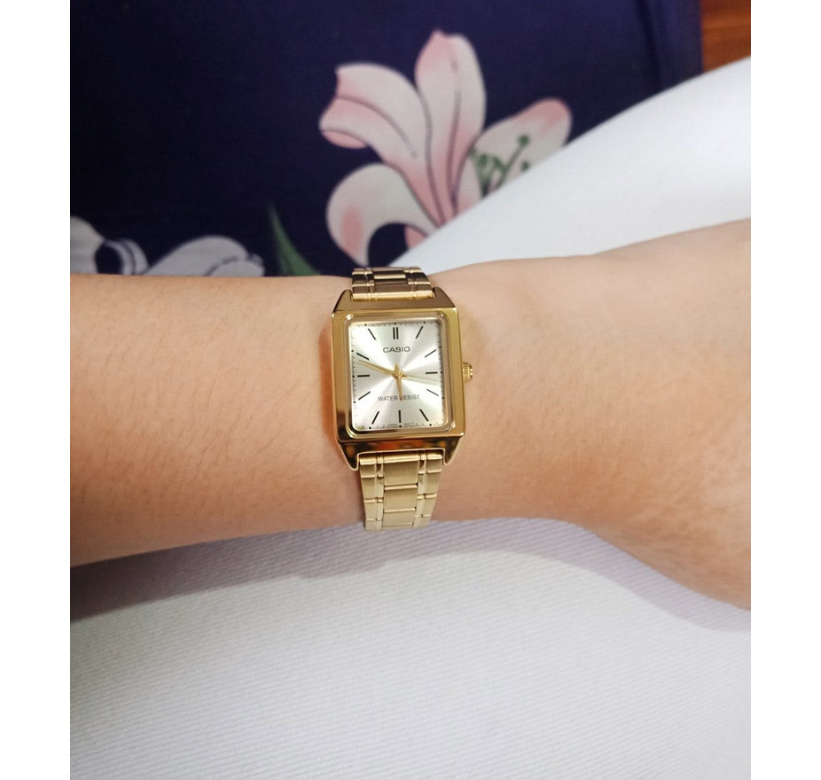Reloj Casio de Mujer LTP-V007G-9E Dorado Retro - Imagen 4