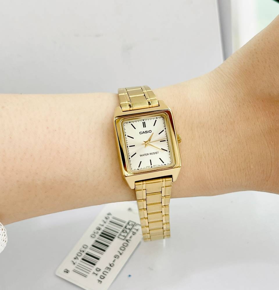 Reloj Casio de Mujer LTP-V007G-9E Dorado Retro - Imagen 5