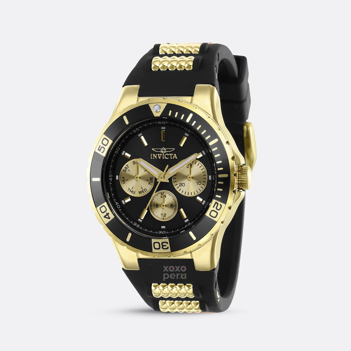 Reloj Deportivo Invicta 37319 Femenino Color Negro