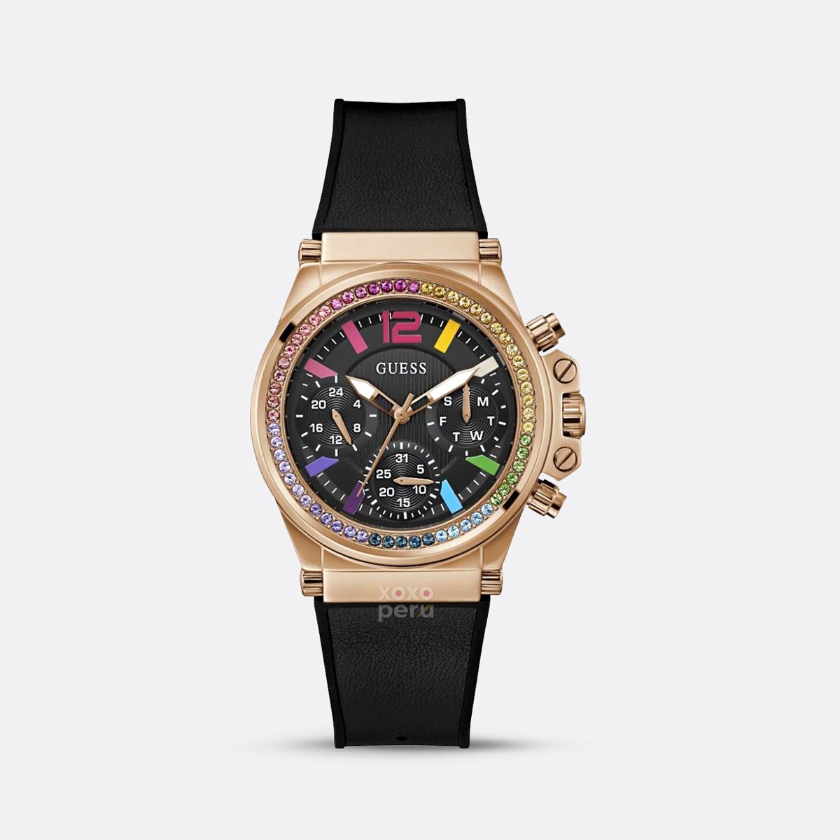 Reloj Guess de Mujer GW0562L3 Negro Oro rosa