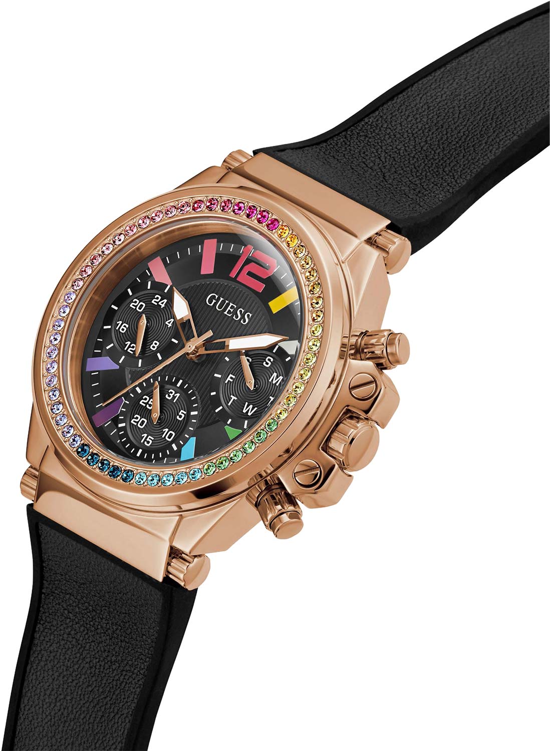 Reloj Guess de Mujer GW0562L3 Negro Oro rosa - Imagen 5