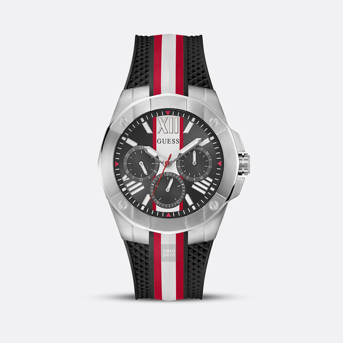 Reloj Guess GW0716G1 de Hombre Rojo y Blanco