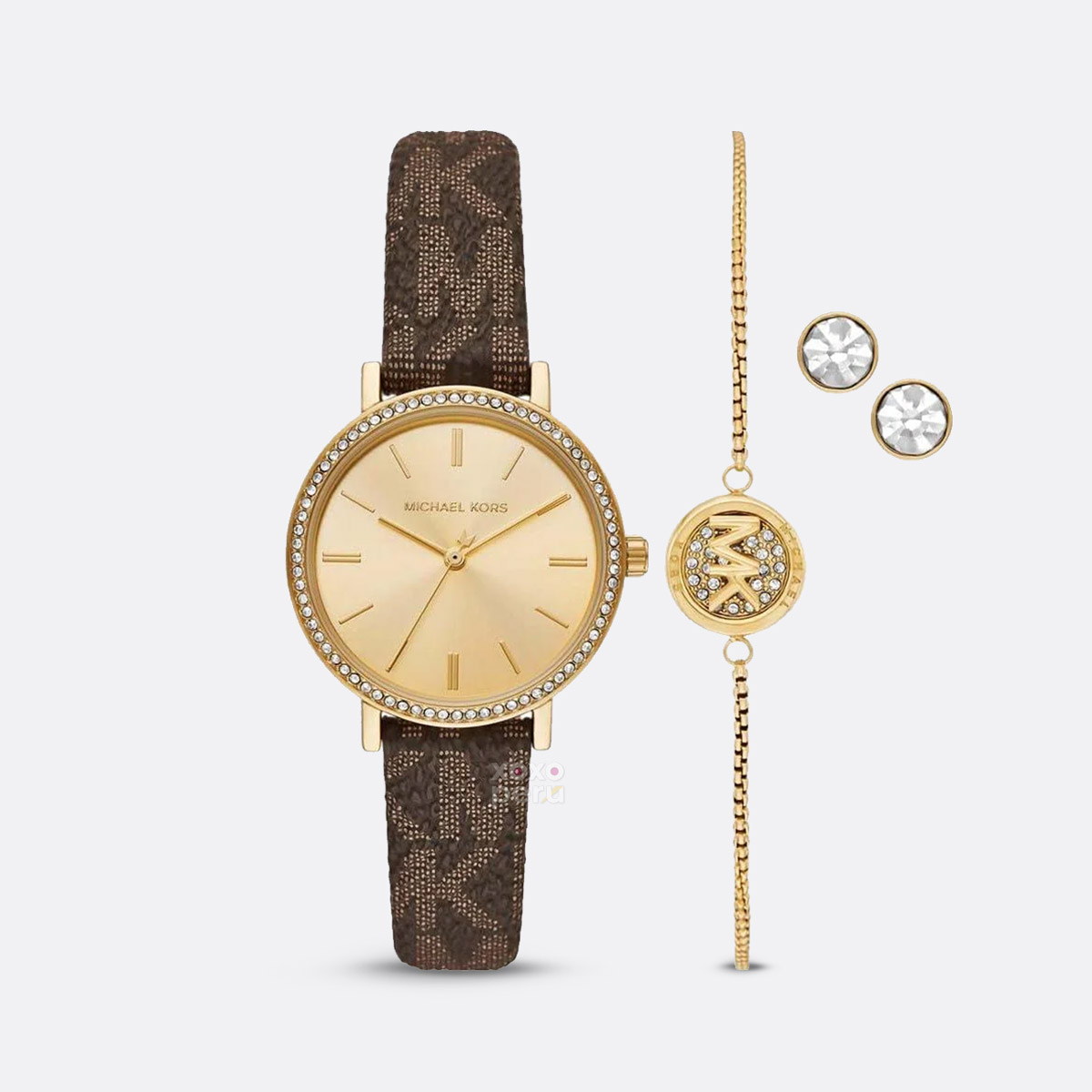 Set de Reloj Michael Kors Pulsera y Aretes