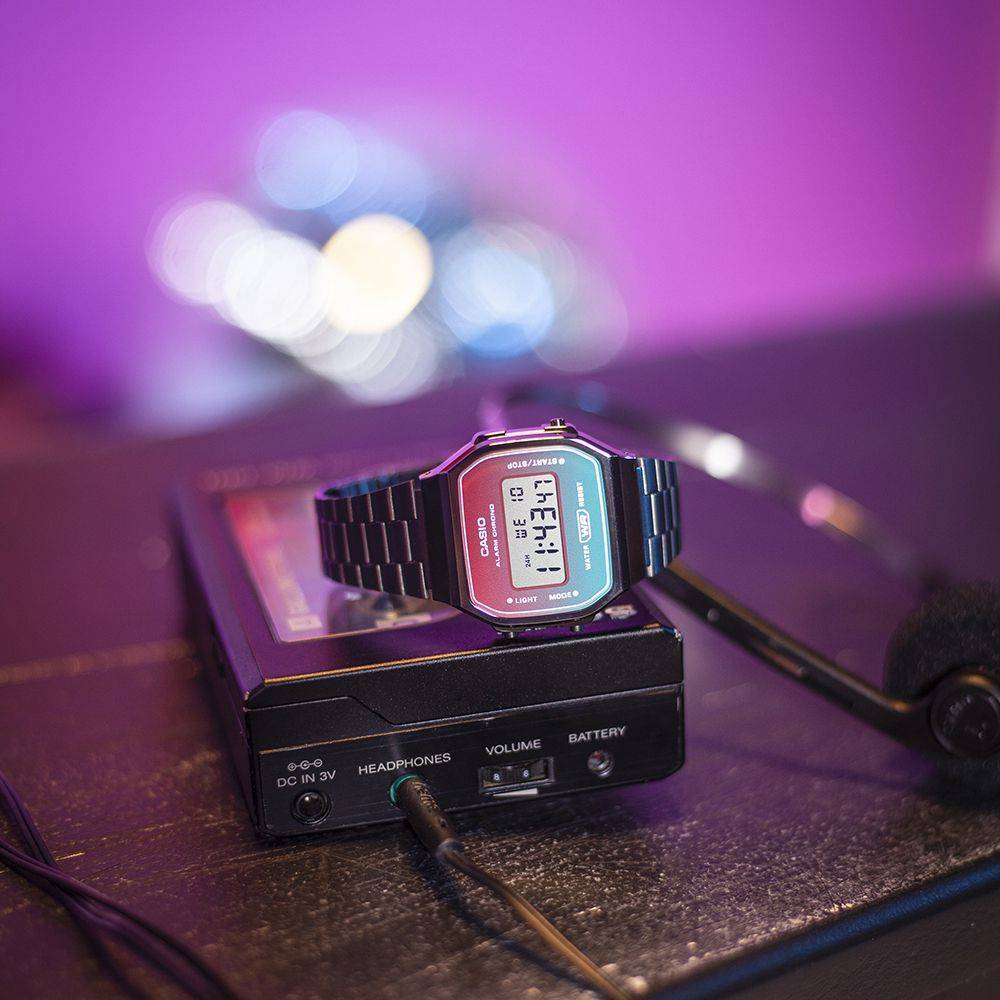 Reloj Casio Vintage A168WERB-2A Color Gris - Imagen 5