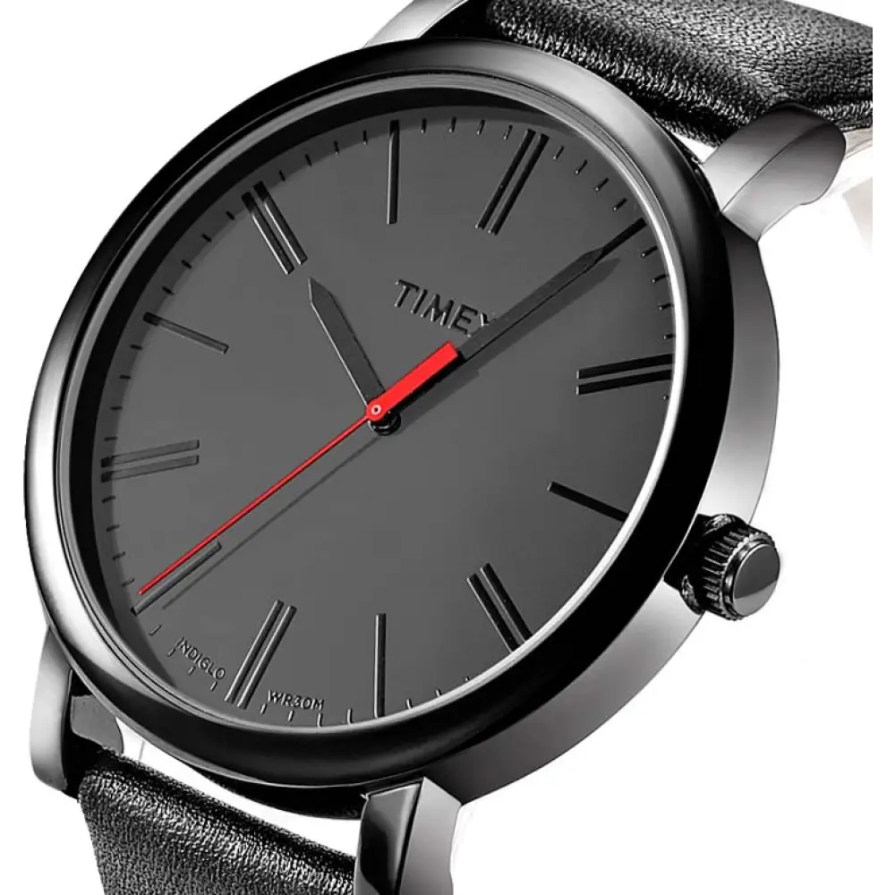 Reloj Timex T2N794 de Cuero Negro para Hombre - Imagen 4