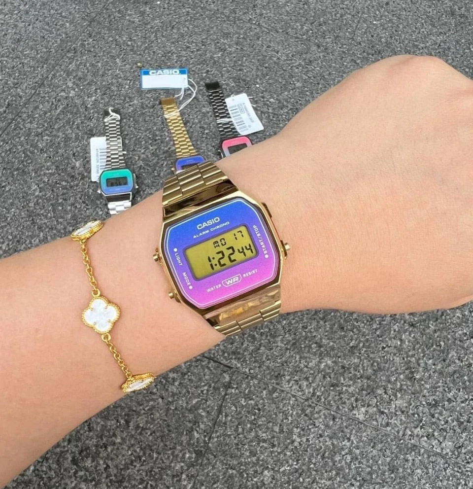 Reloj Casio A168WERG-2A Retro Dorado - Imagen 8