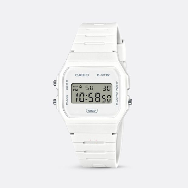 Reloj Casio Unisex F-91WB-7A Vintage Blanco