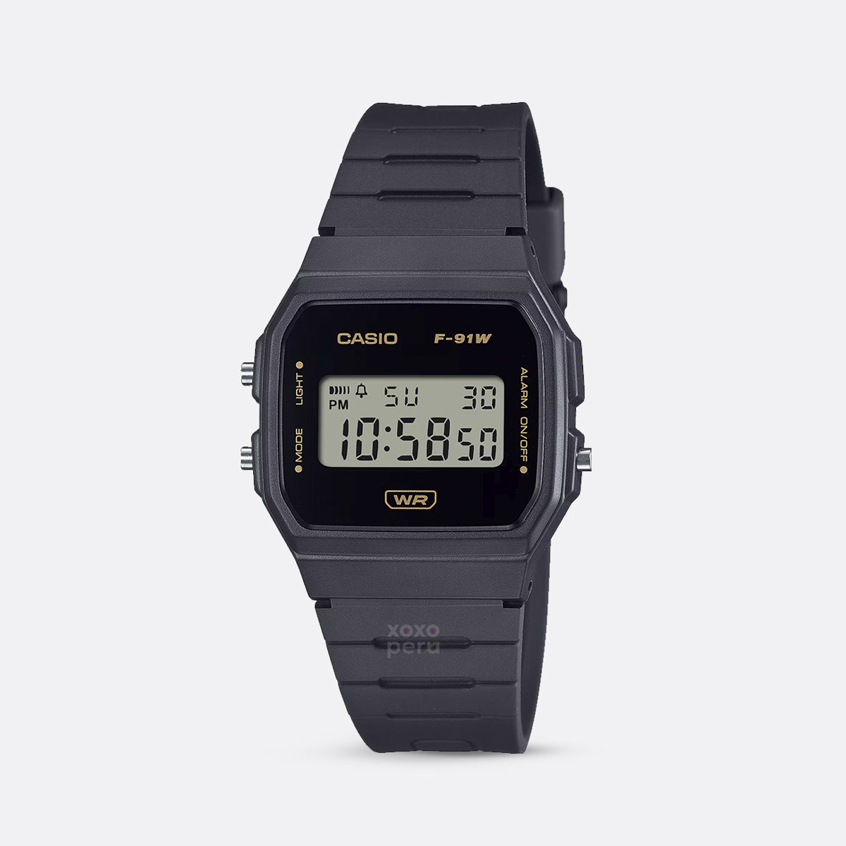 Reloj Casio Unisex F-91WB-8A Retro Negro