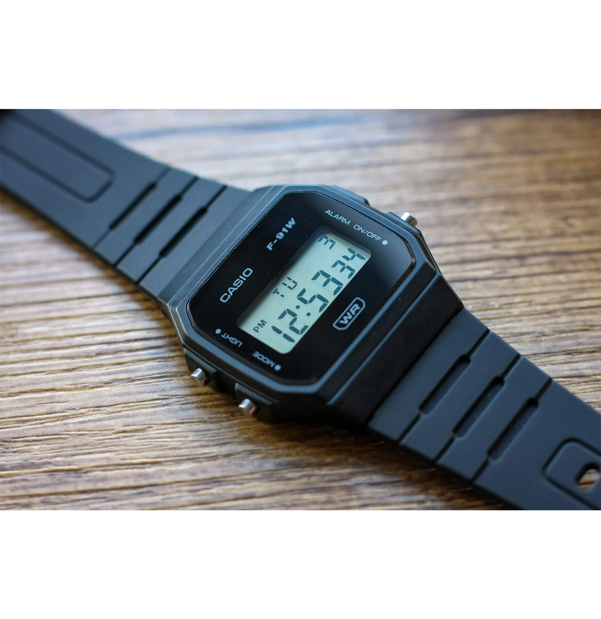 Reloj Casio Unisex F-91WB-8A Retro Negro - Imagen 5