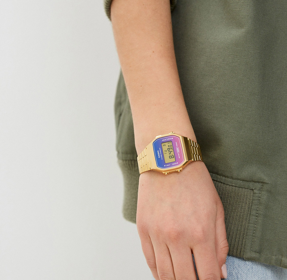 Reloj Casio A168WERG-2A Retro Dorado - Imagen 7