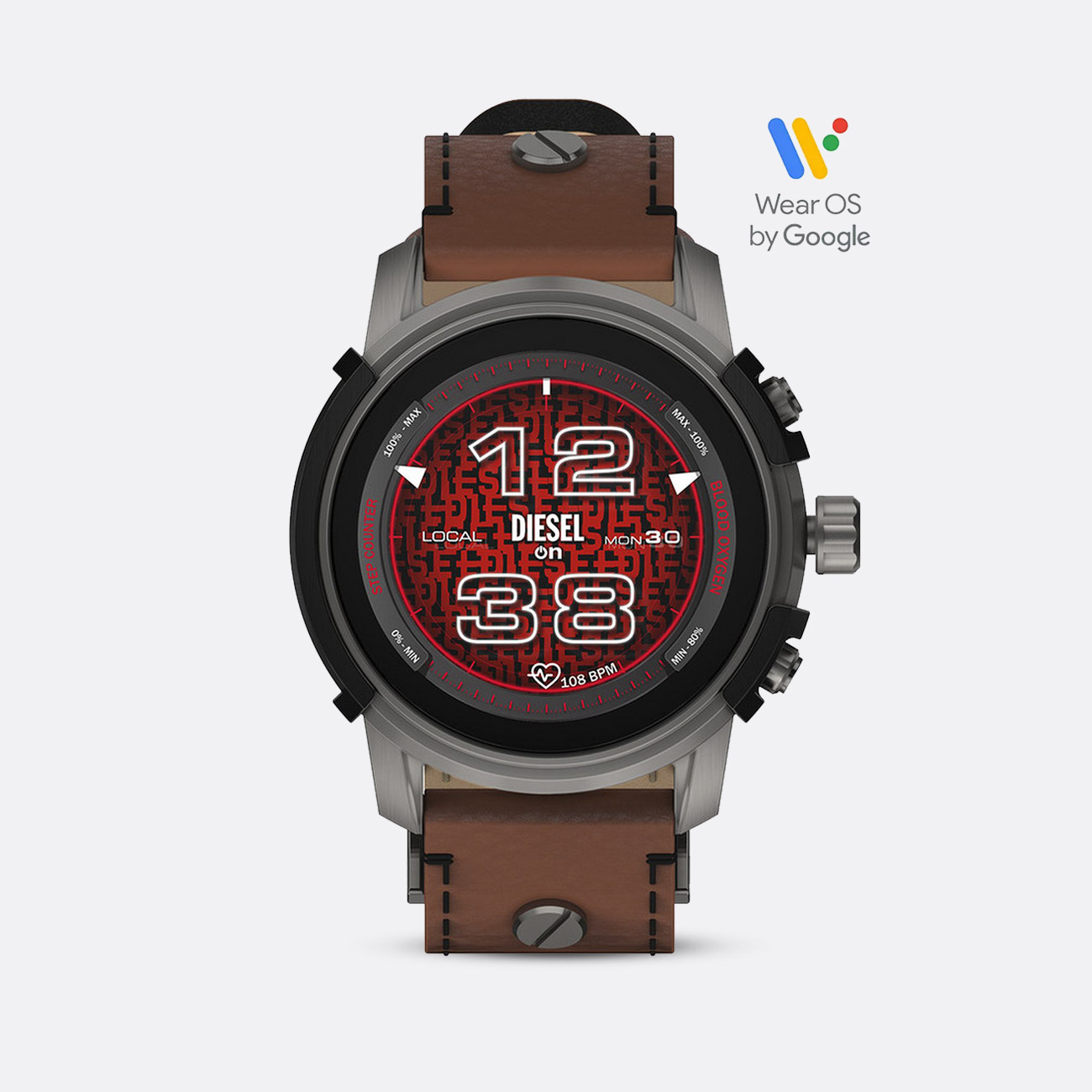 Smartwatch Diesel de Cuero Marrón DZT2043 Gen 6
