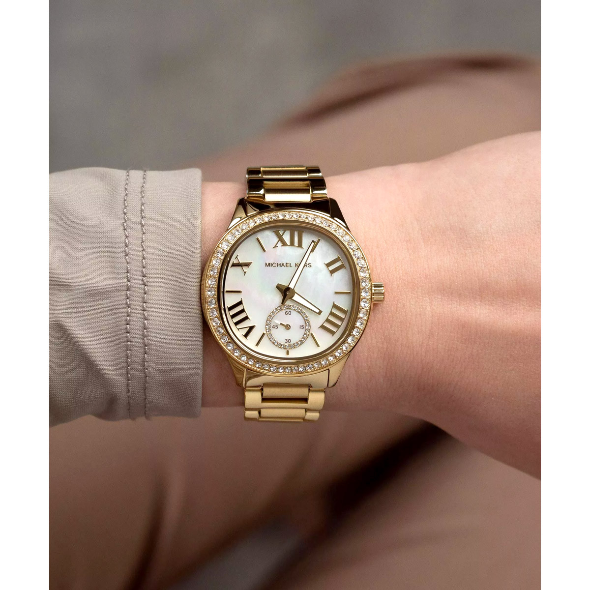 Reloj Michael Kors Sage MK4805 Dorado Femenino - Imagen 3