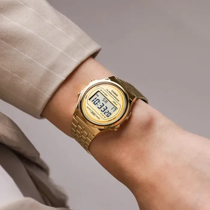 Reloj Casio A171WEG-9A Vintage Dorado Digital - Imagen 6