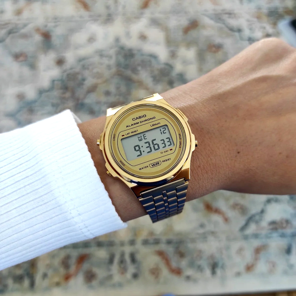Reloj Casio A171WEG-9A Vintage Dorado Digital - Imagen 3
