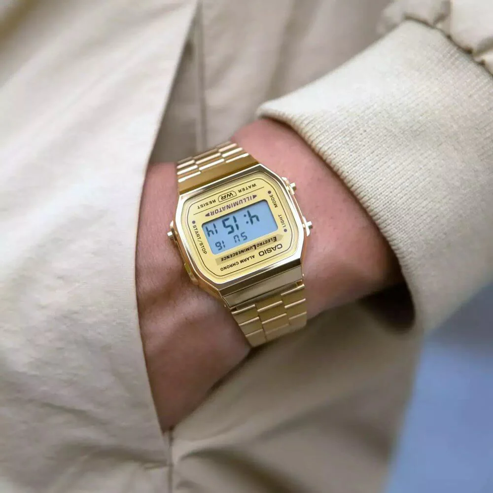 Reloj Casio Vintage A168WG-9 Dorado Unisex - Imagen 4
