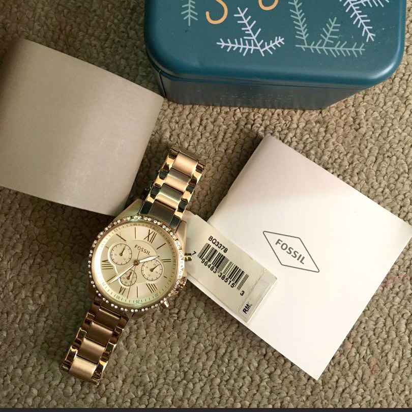 Reloj Fossil BQ3378 Multifunción Dorado de Mujer - Imagen 2