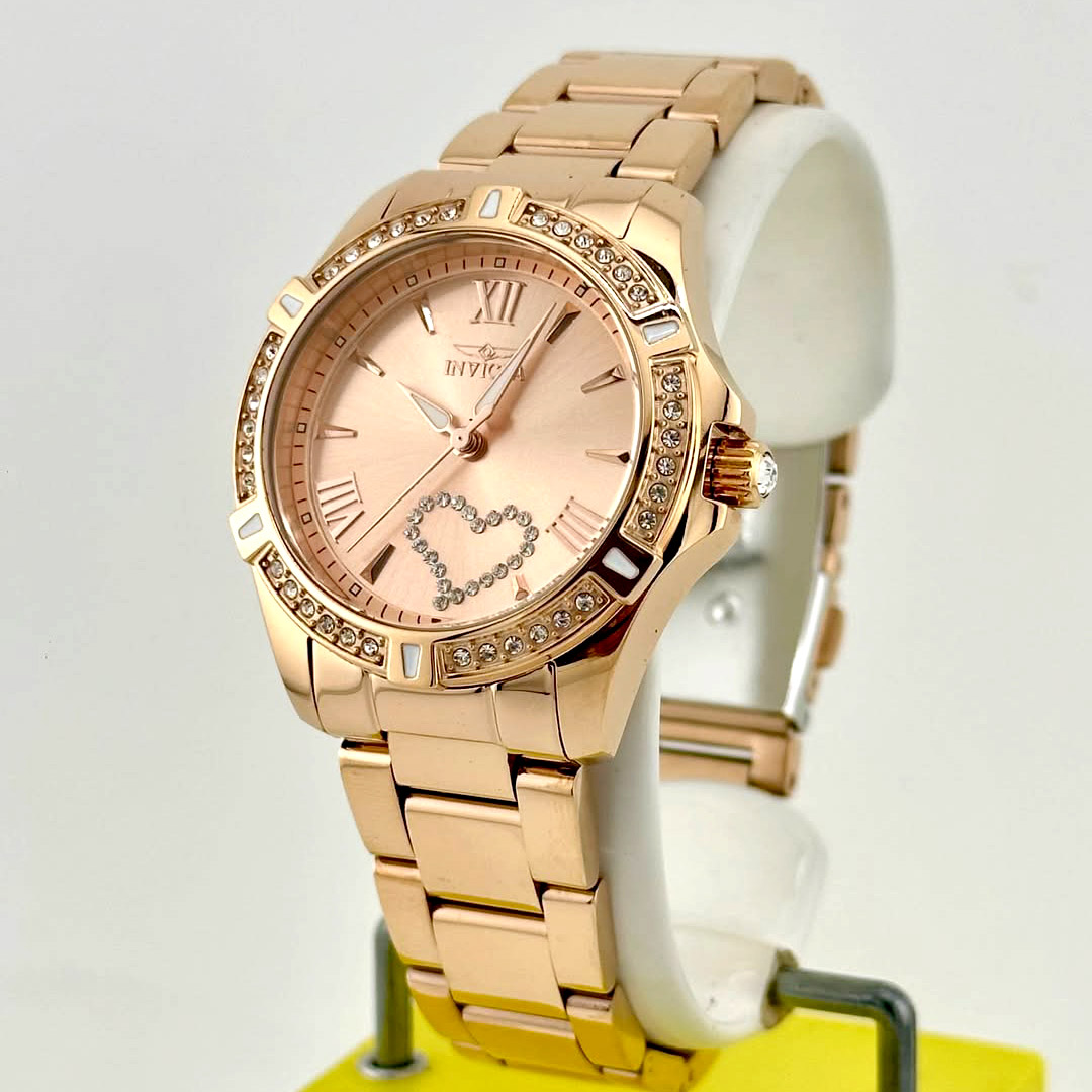 Invicta Angel 49843 Oro Rosa Corazón de Mujer - Imagen 5