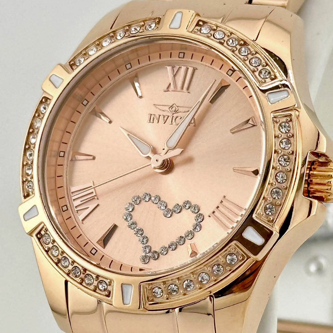 Invicta Angel 49843 Oro Rosa Corazón de Mujer - Imagen 2
