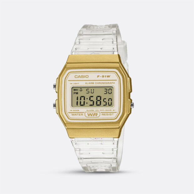 Reloj Casio F-91WS-7A2 Vintage Transparente