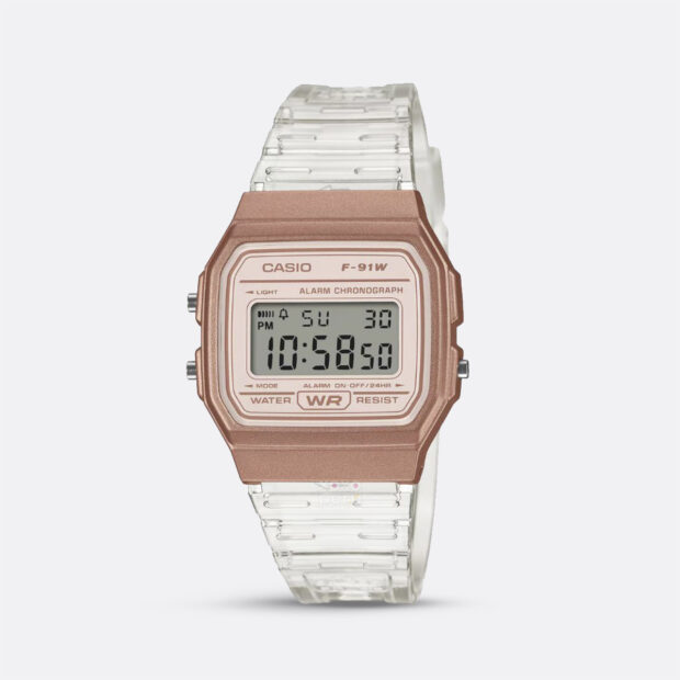 Reloj Casio F-91WS-7A3 Correa Transparente