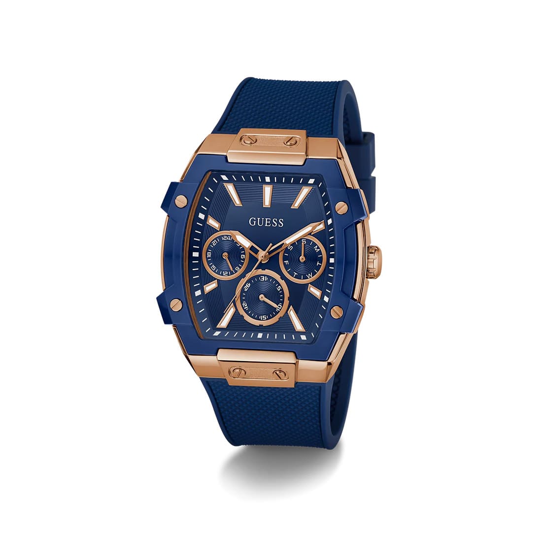 Reloj GUESS de Hombre GW0956G4 Azul Oro Rosa - Imagen 2