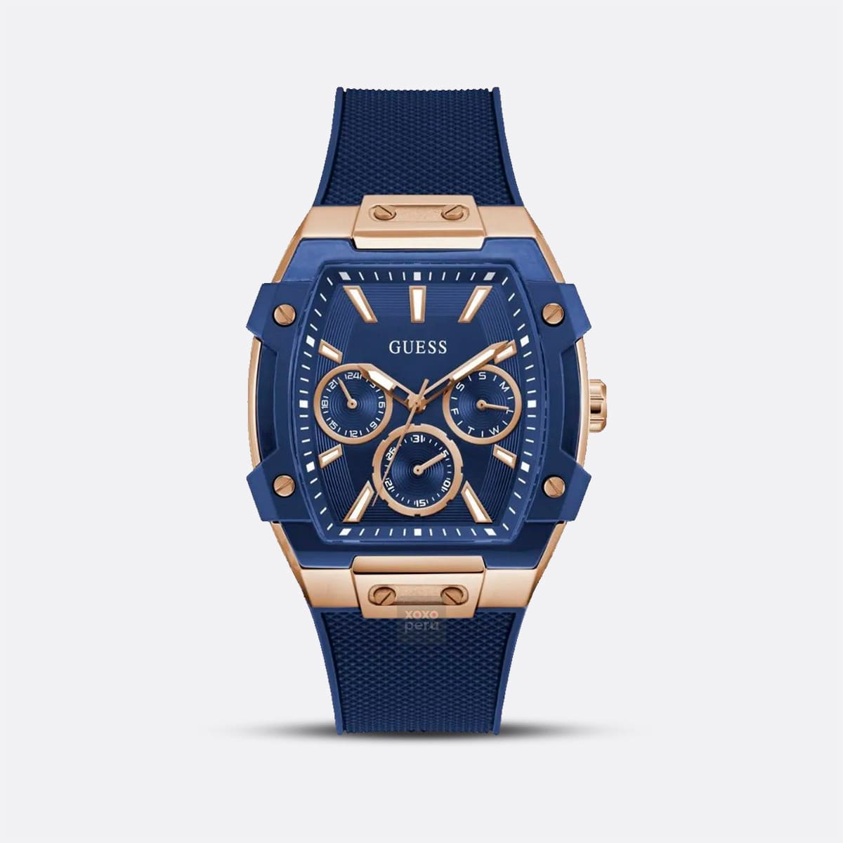 Reloj GUESS de Hombre GW0956G4 Azul Oro Rosa