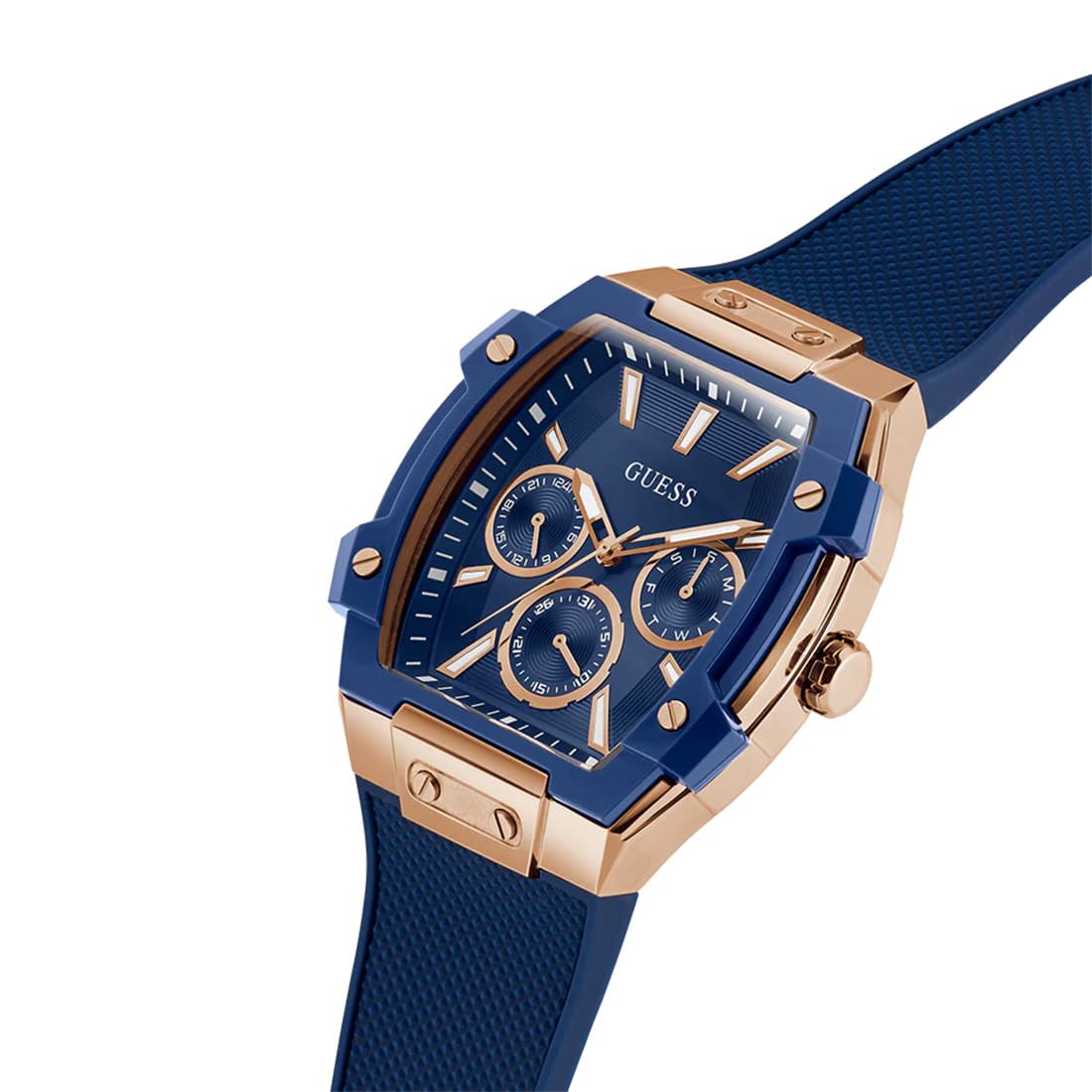 Reloj GUESS de Hombre GW0956G4 Azul Oro Rosa - Imagen 5