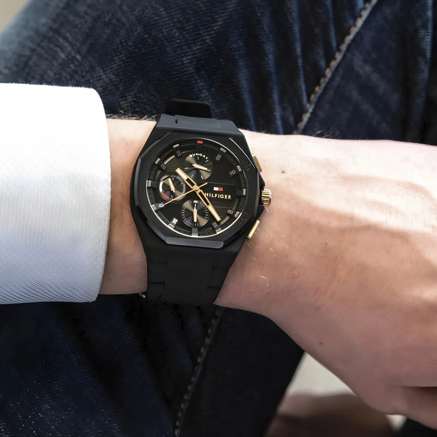 Reloj Tommy Hilfiger 1792120 Deportivo Negro - Imagen 2