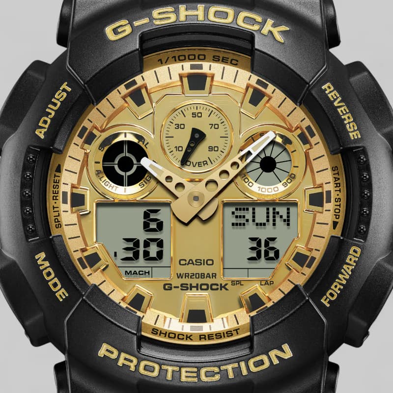 Reloj Casio Negro GA-100GGB-1A9 de Hombre - Imagen 4