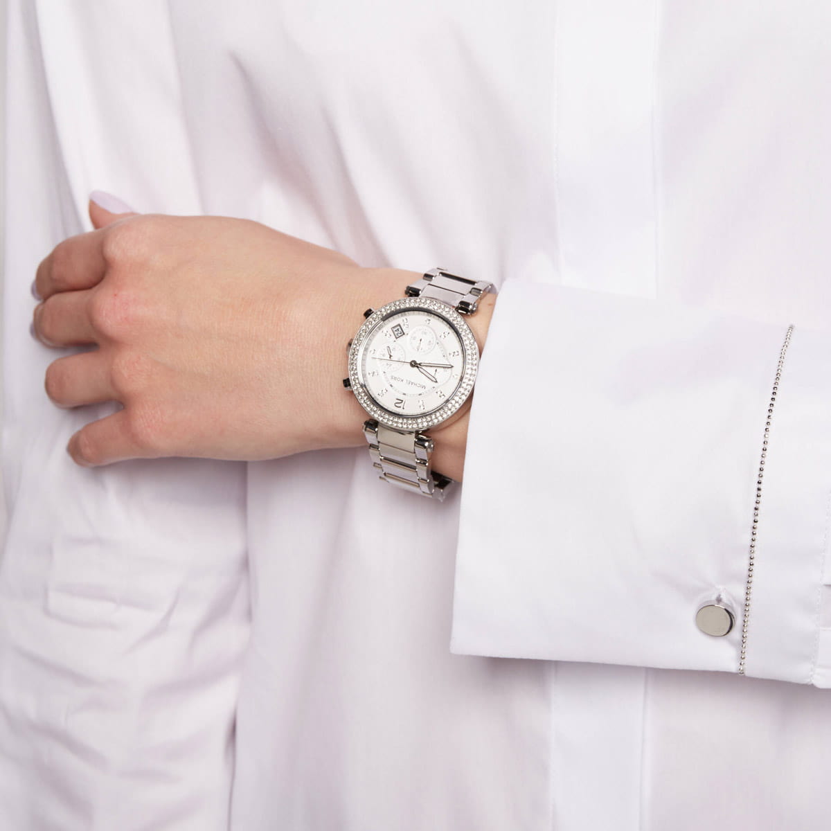 Michael Kors MK5353 Plateado Parker de Mujer - Imagen 6