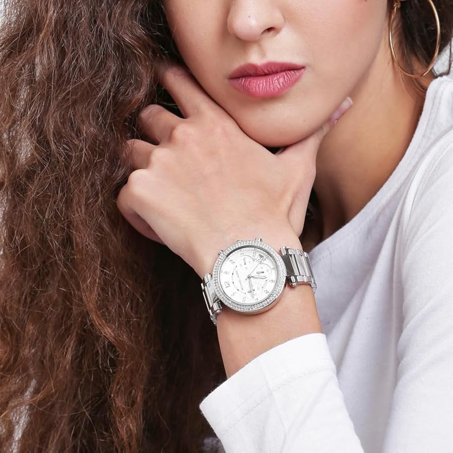 Michael Kors MK5353 Plateado Parker de Mujer - Imagen 4