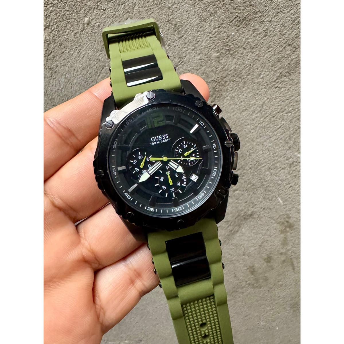 Reloj GUESS W0167G4 Deportivo Verde de Hombre - Imagen 4