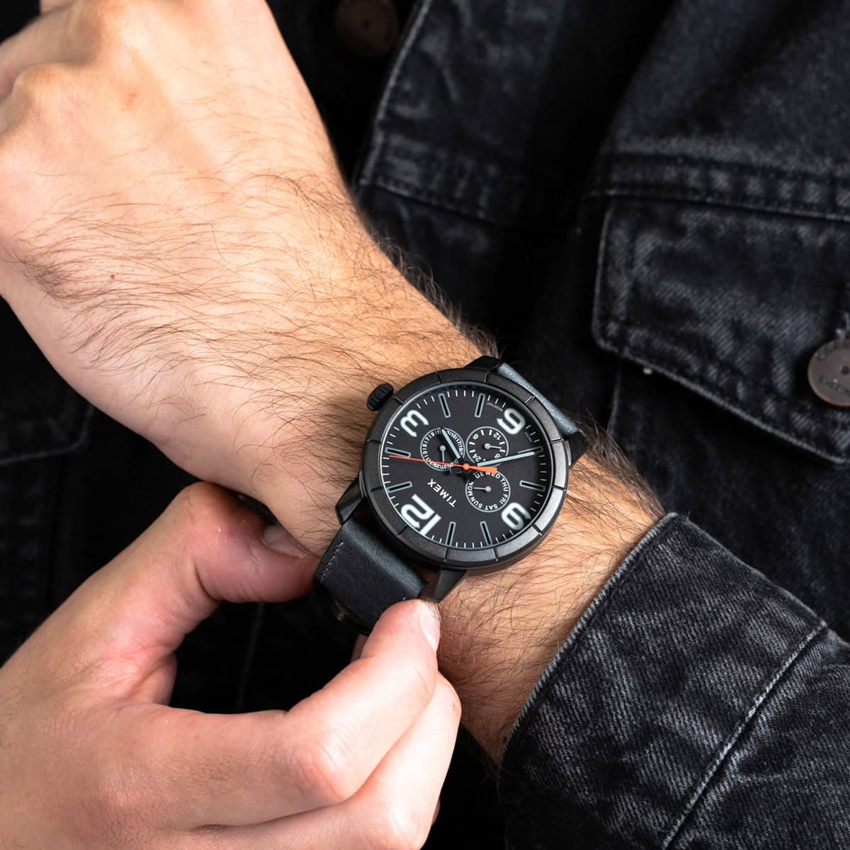 Reloj de Hombre Timex TW2U15200 Correa de Cuero - Imagen 2