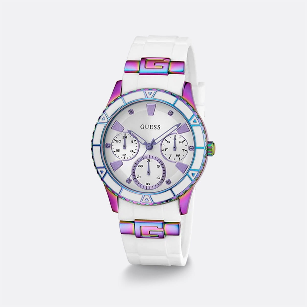 Reloj Guess GW0743L1 Blanco Tornasol de Mujer - Imagen 5