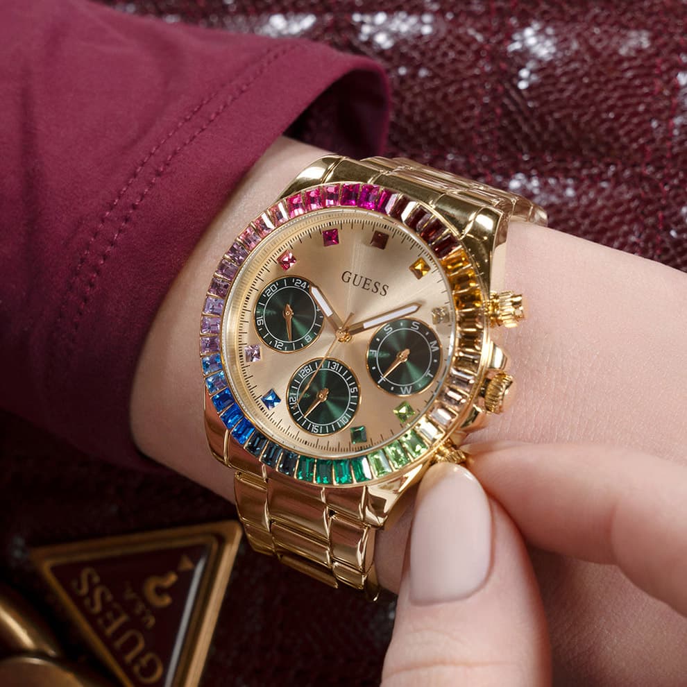 Reloj Guess GW0690L4 Dorado Colores de Mujer - Imagen 4
